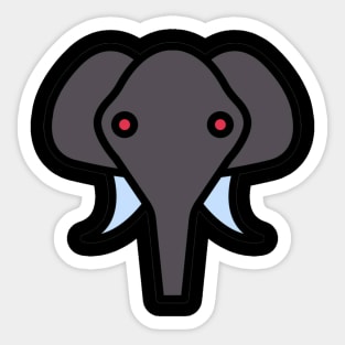 Cartoon Elephant Sticker